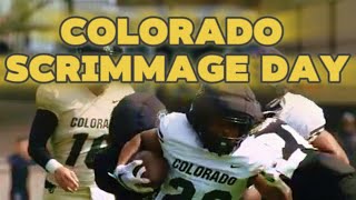 COLORADO FOOTBALL FALL CAMP DAY 11 SCRIMMAGE SPACES [upl. by Hennebery]