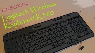 Unboxing  Logitech K360 Funk Tastatur  Deutsch [upl. by Eugenle708]