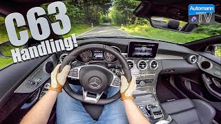 2018 MercedesAMG C63 476hp Handling DRIVE 60FPS [upl. by Alisander]