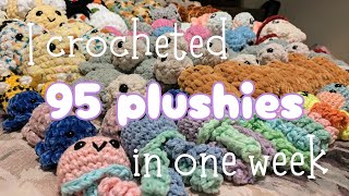 Crochet Business Vlog  Everything I Crocheted in One Week DogSitting Edition Lets Market Prep [upl. by Lyrak481]