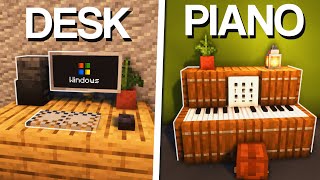 Minecraft 15 Interior Furniture Builds amp Ideas [upl. by Chastain]