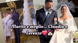 matrimonio claudia Dionigi e Lorenzo Riccardi 💒❤️ con la piccola Mavi❤️ [upl. by Aicilana]