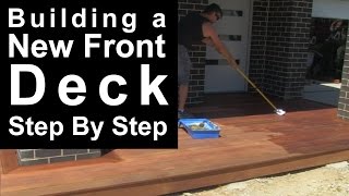 Building a Deck  Step By Step [upl. by Eelymmij]