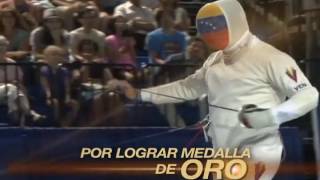 Rubén Limardo conquista medalla de oro en esgrima en Toronto 2015 [upl. by Iztim]