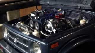 Suzuki samurai G13b turbo microtech en dyno [upl. by Hsetirp444]