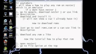 how to play a rom on nesterj emulator [upl. by Corilla]