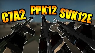 NEW GUNS C7A2 PPK12 SVK12E Phantom Forces TP [upl. by Bent533]