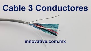 Cable 3 Conductores Blindado calibre 22 awg uso Industrial Seguridad y Alarma Sistemas de Audio [upl. by Amery]