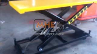 Special low Bed Scissor Lift Tablewmv [upl. by Eerazed]