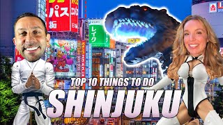 Top 10 Things to DO in SHINJUKU Tokyo  WATCH BEFORE YOU GO [upl. by Kohcztiy396]