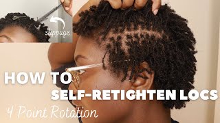 HOW TO SELF RETIGHTEN LOCSCombining Locs Braidlocs and Slippage [upl. by Quentin411]