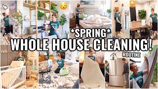 WHOLE HOUSE SPRING CLEAN WITH ME🏠 EXTREME DEEP CLEANING ROUTINE  2024 CLEANING MOTIVATION [upl. by Arjan438]