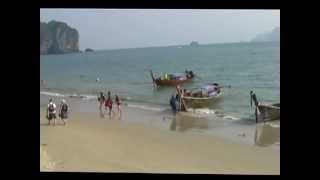 Thailand  Krabi  Zur Ao Nang Beach [upl. by Einon]