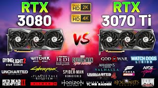 20 Games on RTX 3080 vs RTX 3070 Ti in 2023  1440p amp 4K [upl. by Nagaet]