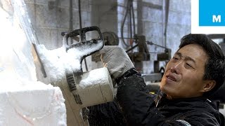 Ice Sculpture Thats Mesmerizing from Start to Finish  Mashable Docs [upl. by Sitnalta846]