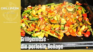 Grillgemüse 🥗 von der Rösle Plancha  die perfekte Beilage zum grillen 🍖♨️🔥 [upl. by Humfried]