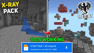 XRAY PACK FOR MINECRAFT PE 12081  New Xray Mod For MCPE 12081 [upl. by Enneire853]