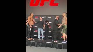 Things got HEATED between Paulo Costa and Marvin Vettori at weighins 👀  Shorts [upl. by Belicia]