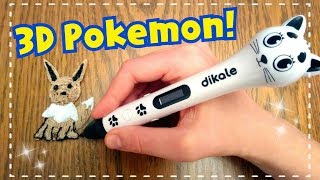 ☆ 3D PEN CHALLENGE  Making a Derpy Eevee Dikale 3D Pen ☆ [upl. by Sparkie241]