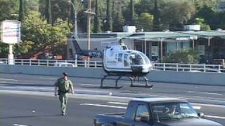 Motorcycle vs Car with CALSTAR helicopter transport Hwy 49 Auburn CA 9302008 [upl. by Neeka]