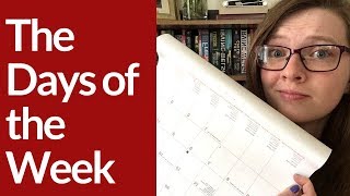 DAYS of the WEEK in BRITISH ENGLISH [upl. by Auoh468]