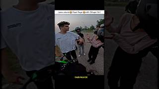 Road Rage🤬Jannu stuntz fight with Rave girl shorts bike ridergirl roadrage jannustuntz zx10r [upl. by Llehcsreh372]