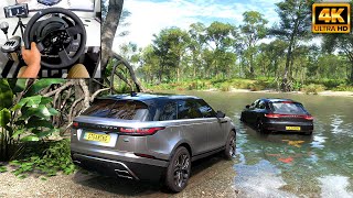 Range Rover Velar amp Porsche Macan  OFFROAD CONVOY  Forza Horizon 5  Thrustmaster T300RS gameplay [upl. by Nohtahoj]