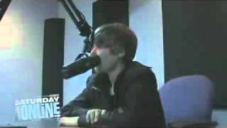 Justin Bieber Saturday Night Online Radio Interview [upl. by Uel]