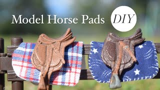 How to Sew Model Horse Saddle Pads [upl. by Nonnek]