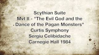 Scythian Suite  Mvt II  quotThe Evil God and the Dance of the Pagan Monstersquot  Prokofiev [upl. by Meit]