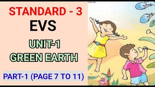 GREEN EARTH  PART 1  PAGE 7 TO 11  STD 3 EVS UNIT 1 ENGLISH MEDIUM  Edu Mate [upl. by Grayson307]