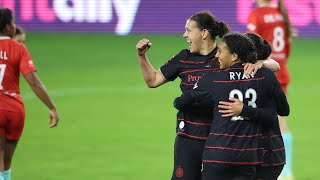 OWN GOAL  Yazmeen Ryans ball in helps create own goal benefiting Thorns in Championship [upl. by Aelc]