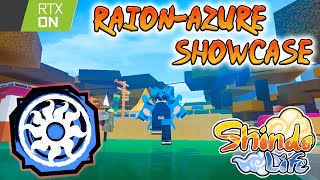 Shindo Life Raion Azure Full Showcase With RTX  Raion Rengoku Variation [upl. by Nolla896]