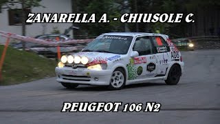 ANTONIO ZANARELLA  CLAUDIA CHIUSOLE  PEUGEOT 106 N2  RALLY SAN MARTINO 2024 [upl. by Aiyt]