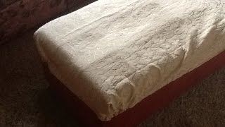 Make a Washable Footrest Slip Cover  DIY Home  Guidecentral [upl. by Aleakcim]