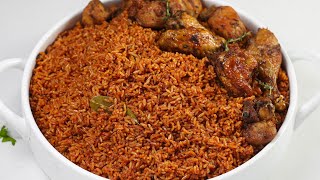 How to cook Jollof rice for beginners Make Nigerian party Jollof at home  SHOP AND COOK WITH ME [upl. by Anomis]