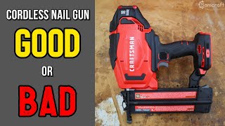 REVIEW Craftsman V20 CORDLESS BRAD NAILER  CMCN618C1 [upl. by Lyman170]