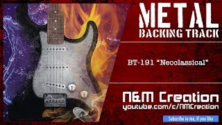 Neoclassical Metal Backing Track in Em  BT191 [upl. by Dibbrun]