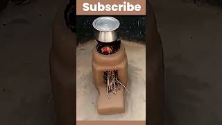 How to Build a DIY Clay Wood Stove  Simple and Efficient Cooking Solution [upl. by Mehcanem]