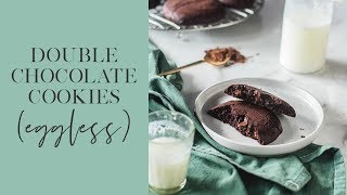 Eggless Double Chocolate Cookies  The Cupcake Confession [upl. by Dorehs]