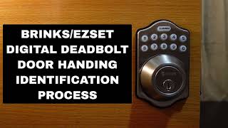 BRINKSEZSET Digital Lock — Door Handing Detection Process [upl. by Perlis762]