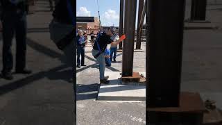 Ironworker Column Climb 1081 Seconds Local 10 Kansas City [upl. by Ahsened875]