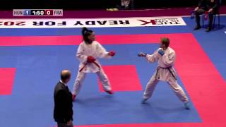 Beatriz Toth vs Lucie Ignace Bronze Medal Kumite Female 55kg 48th European Karate Championships [upl. by Chevy]