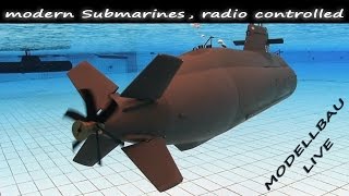 RC SUBMARINES  modern uboots at the Modellbau Live  SUBWATERFILM [upl. by Norej]