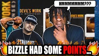 Bizzle  Devils Work Response To Joyner Lucas REACTION [upl. by Wallie]