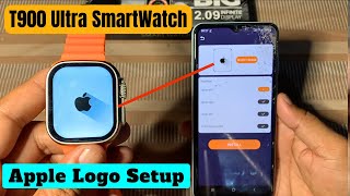 How to set apple logo in t900 ultra smart watch  T900 ultra smart watch me apple logo kaise lagaye [upl. by Aretina886]