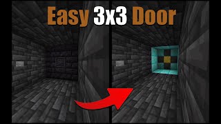 How to Make a 3x3 PISTON DOOR in Minecraft 120 Easy [upl. by Nohsal]