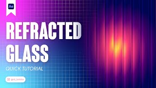 REFRACTED GLASS EFFECT IN AFTER EFFECTS NOPLUGINS TUTORIAL [upl. by Cornelle]