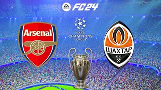 FC 24  Arsenal vs Shakhtar Donetsk  UCL Champions League 202425  PS5™ Gameplay [upl. by Ladnek]