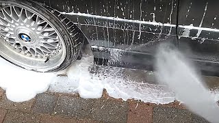 Bilt Hamber Touchless or Autofoam snow foam cleaning power test [upl. by Ardnikat]